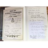 WW2 multiple signed Book The Night Air War Signed 39 WW2 RAF Bomber Command Veterans. Voices In