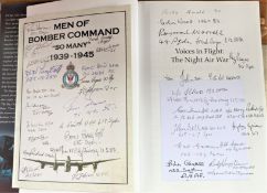 WW2 multiple signed Book The Night Air War Signed 39 WW2 RAF Bomber Command Veterans. Voices In