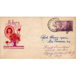 Mother Teresa signed Mother's Day 20th Anniversary vintage FDC PM U.S.GER.SEA S.S BREMEN 13 May
