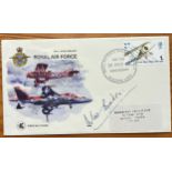 WW2 fighter ace Douglas Bader DSO DFC signed scarce 1968, 50th ann RAF cover with Cranwell RAF