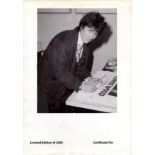 Ronnie Wood signed 12x9 limited edition black and white photo. Good condition. All autographs are