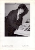 Ronnie Wood signed 12x9 limited edition black and white photo. Good condition. All autographs are