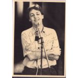 Paul McCartney signed 6x4 black and white photo dedicated. Good condition. All autographs are