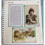 Opera Dame Nellie Melba signed vintage 6 x4 b/w photo set on A4 sheet with corner mounts with