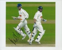 Cricket Nick Knight signed 10x8 inch colour photo pictured while playing for Warwickshire. Good