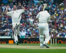 Cricket Mathew Hoggard signed 10x8 inch colour photo pictured in action for test match cricket for