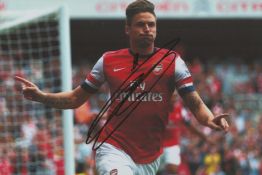 Olivia Giroud signed 12x8inch colour Arsenal photo. Good condition Est.