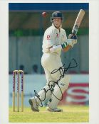 Cricket Marcus Trestcothick signed 10x8 inch colour photo pictured in action for England in Test