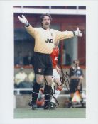 Football David Seaman signed 10x8 inch colour photo pictured while playing for Arsenal. Good