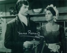 Yvonne Romain signed 10x8 inch black and white vintage photo. Good condition Est.