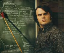 Jack Black signed School of Rock 10x8vinches colour photo. Good condition. All autographs are