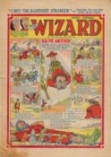 The Wizard vintage comic no 1459 dated January 30th, 1954. Good condition. All autographs are