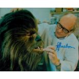 John Freeborn signed 10x8inch colour photo with Chewbacca. Good condition. All autographs are