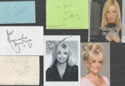 TV/ Film collection 7 items includes signed photos and album pages some good names such as Barbara