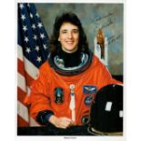 Nancy Currie Astronaut Signed Nasa Colour Photo approx size 10 x 8. Good condition. All autographs