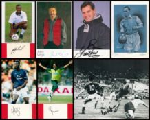 Variety of signed sports collection. John Virgo Hand signed 6x4 Colour Printed Bio Photo, Ledley