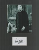Linda Hayden signed autograph plus black and white photo 8x7 Inch Mounted overall 14x11 Inch. Hammer