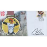 Chris Hoy - Cycling signed London 2012 gold collection FDC. Good condition. All autographs are