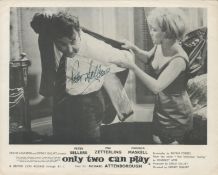 Peter Sellers signed 10x8 inch approx vintage black and white lobby card for the movie Only Two