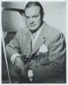 Bob Hope signed 10x8 inch black and white vintage photo. Good condition. All autographs are