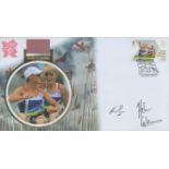Glover and Stanning - Rowing signed London 2012 gold collection FDC. Good condition. All