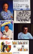 Assorted signed collection. Includes covers, photos, signature pieces. Some of names included are