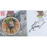 Mo Farah signed London 2012 gold collection FDC. Good condition. All autographs are genuine hand