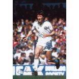 Football Autographed Derek Parlane 12 X 8 Photo: Col, Depicting Leeds United Centre-Forward Derek