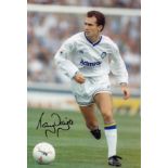 Football Autographed Tony Dorigo 12 X 8 Photo: Col, Depicting Leeds United's Tony Dorigo In Full