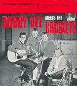 Booby Vee and the Crickets multi signed 8x9 inch magazine photo 4 signatures include Bobby Vee,