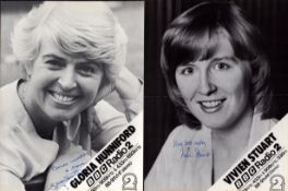Radio 2 signed 10x8inch black and white photos. 16 in total. Amongst the signatures are John