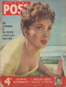 Gina Lollobrigida signed Picture Post vintage magazine dated 8 August 1953 signature on the cover.