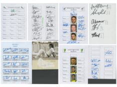 Cricket Collection purple A4 binder of 4 Cricket Teams signed. Nottinghamshire CCC 2013 Season