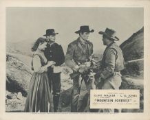 Montain Fortress Cheyenne original 10x8 inch lobby card from the 1955 Western starring Clint Walker.