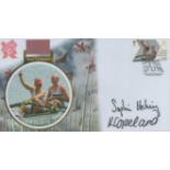 Copeland and Hosking - Rowing signed London 2012 gold collection FDC. Good condition. All autographs