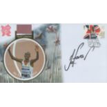 Mo Farah signed London 2012 gold collection FDC. Good condition. All autographs are genuine hand