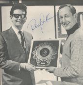 Roy Orbison signed 8x8 inch approx black and white magazine photo. Good condition. All autographs