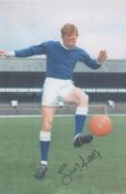 Football Tony Kay signed 12x8 inch colour photo pictured during his time with Everton F.C. Good