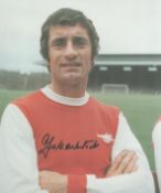 Football Frank McLintock signed 10x8 inch colour photo pictured during his playing days with