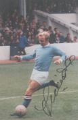 Football Francis Lee signed 12x8 inch colour photo pictured in action for Manchester City. Good