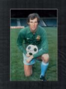 Joe Corrigan Signed Manchester City 11x15 Mounted Photo. Good condition. All autographs are