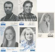 TV Brookside collection includes 5, 6x4 black and white signed promo photos from cast member from