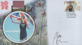 Alistair Brownlee - Athletics signed London 2012 gold collection FDC. Good condition. All autographs