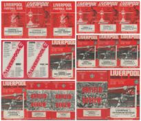 Football. Liverpool FC Vintage Matchday Programme Collection of 17 Programmes From 1966-1969. All