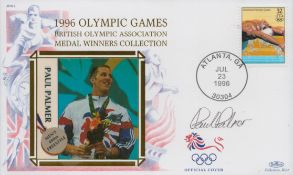 Paul Palmer signed 1996 Olympic games FDC. Good condition. All autographs are genuine hand signed
