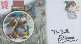 Baillie and Stott - Canoe signed London 2012 gold collection FDC. Good condition. All autographs are