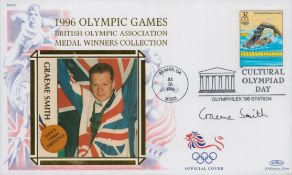 Graeme Smith signed 1996 Olympic Games FDC. Good condition. All autographs are genuine hand signed