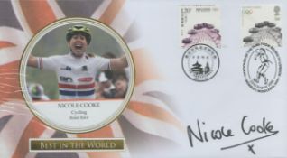 Nicole Cook - Cycling signed Best in the World FDC. Good condition. All autographs are genuine
