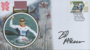 Ed McKeever - Canoe signed London 2012 gold collection FDC. Good condition. All autographs are