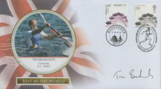 Tim Brabants - Canoeing signed Best in the World FDC. Good condition. All autographs are genuine